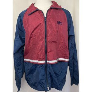 Vintage Bill Rodgers Running Jacket Windbreaker Medium Mens Reflective Stripe